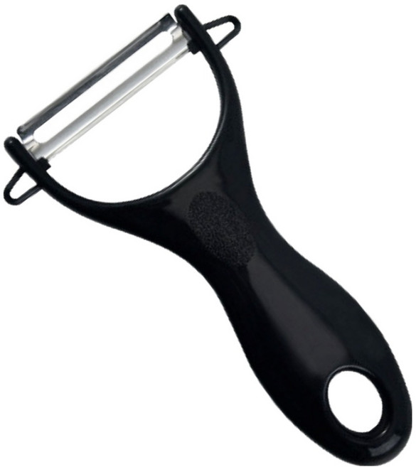 유티 다용도 주방 감자칼 야채 필러, 블랙, 1개