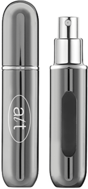 앳댓모먼트 펌핑식 휴대용 향수 공병 5ml, 1개, 유광 그레이