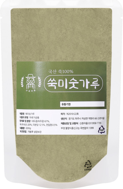 산촌마을 쑥미숫가루, 1개, 300g
