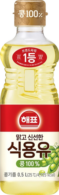 사조 해표 콩기름 식용유, 500ml, 1개