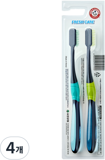 암앤해머 프레쉬케어 칫솔, 4개, 2개입