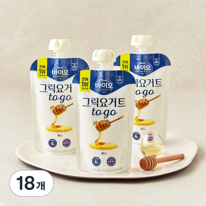 매일바이오 그릭 요거트 허니, 120g, 3개입, 6개
