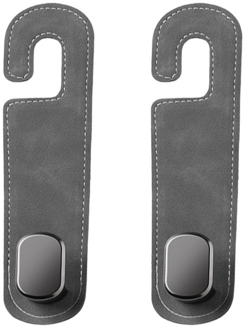 오토크루 인조 스웨이드 가방걸이 다용도 후크 고리 AC-57, 그레이, 2개