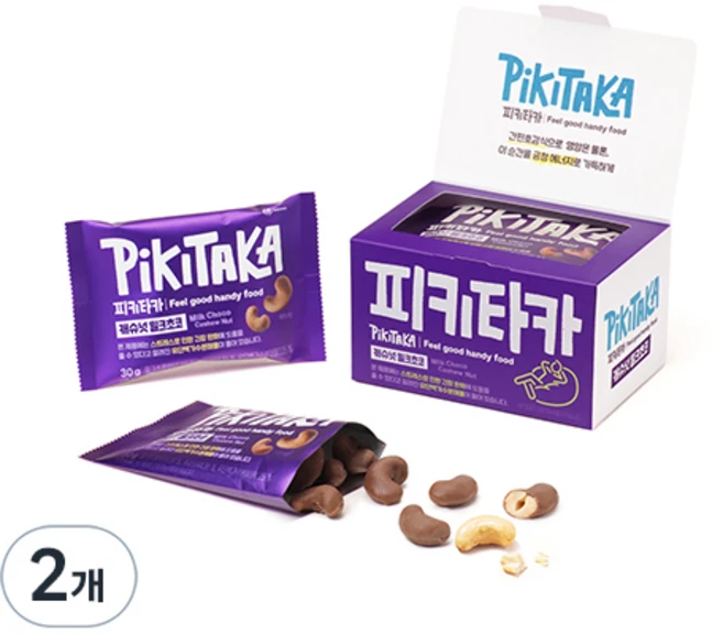피키타카 캐슈넛 밀크초코, 150g, 2개 - 쿠팡