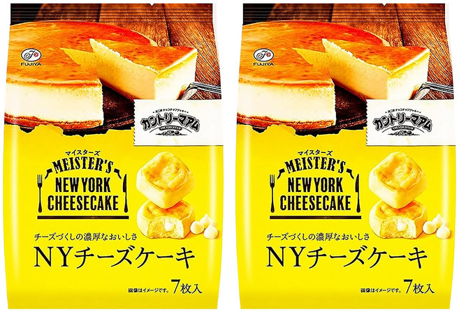FUJIYA 不二家 職人紐約起司蛋糕 口感綿密紮實 7個入, 67.2g, 2袋
