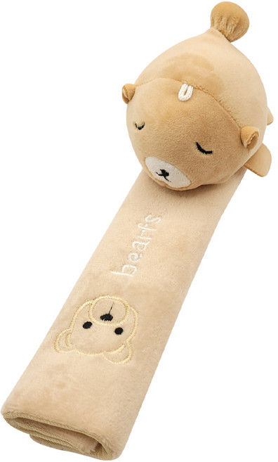 메오 자동차 안전벨트커버, 베이지 곰, 1개
