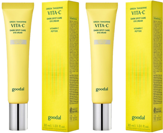goodal 青橘維他命C亮白護理眼霜, 2個, 30ml
