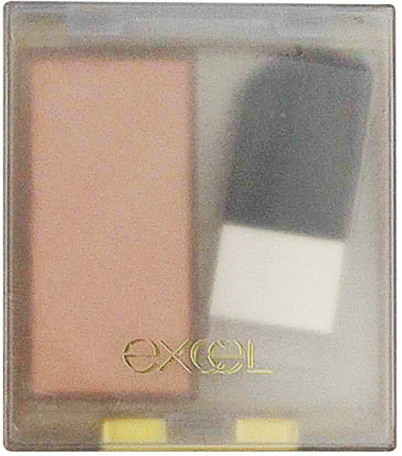 日本 excel 蜜妍打亮修容餅 41g, DS02 春漾杏粉, 1個