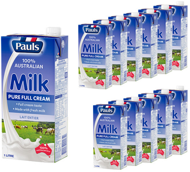 폴스 퓨어 밀크, 1L, 12개