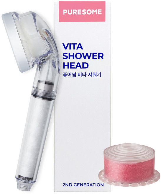 퓨어썸 비타 샤워기, 1개, 플라워가든