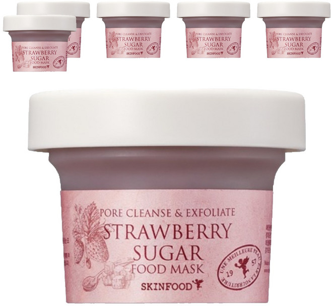 스킨푸드 딸기슈가 푸드 마스크 120g, 1개입, 6개