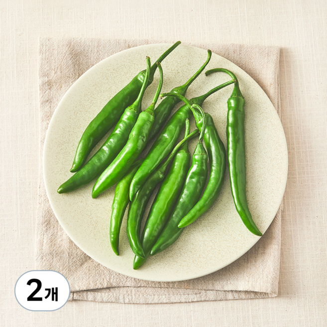 국내산 친환경 청양고추, 100g, 2개