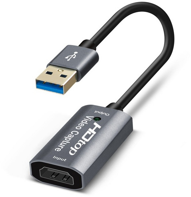 에이치디탑 USB3.0 TO HDMI 4K 60Hz 영상편집 캡쳐보드 15CM, HT-3C009, 1개