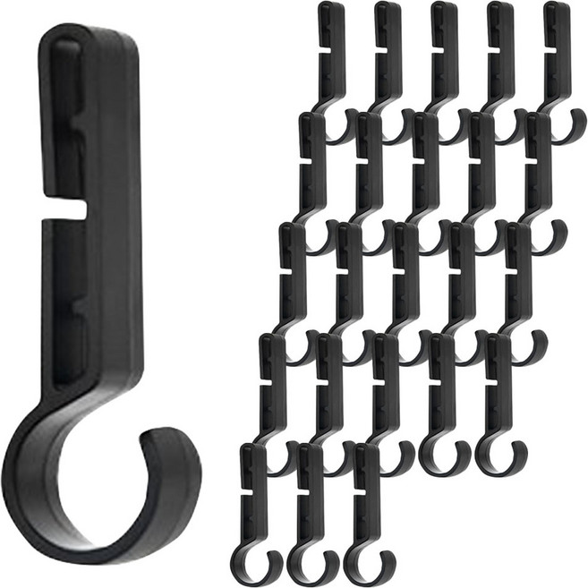 스타리움 안전모 고정 클립, 블랙, 24개