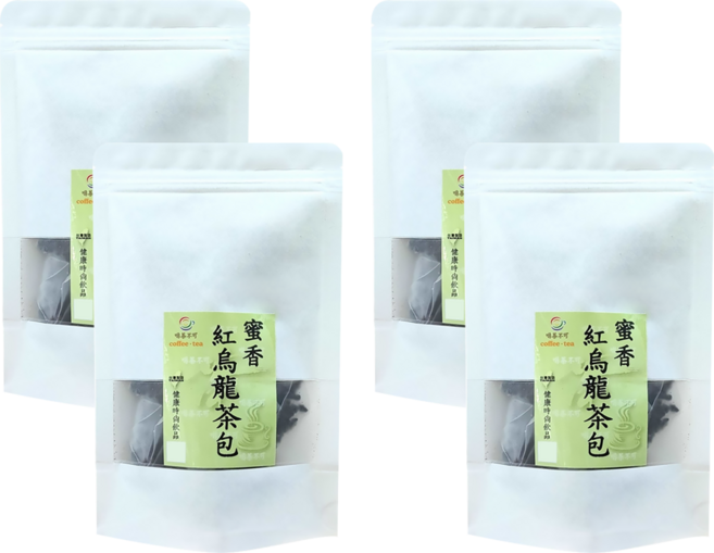 啡茶不可 蜜香紅烏龍茶包 茶湯濃醇甘甜 上班族健康無糖茶飲, 3.5g, 20包, 4袋