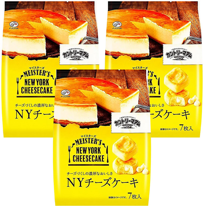 FUJIYA 不二家 職人紐約起司蛋糕 口感綿密紮實 7個入, 67.2g, 3袋