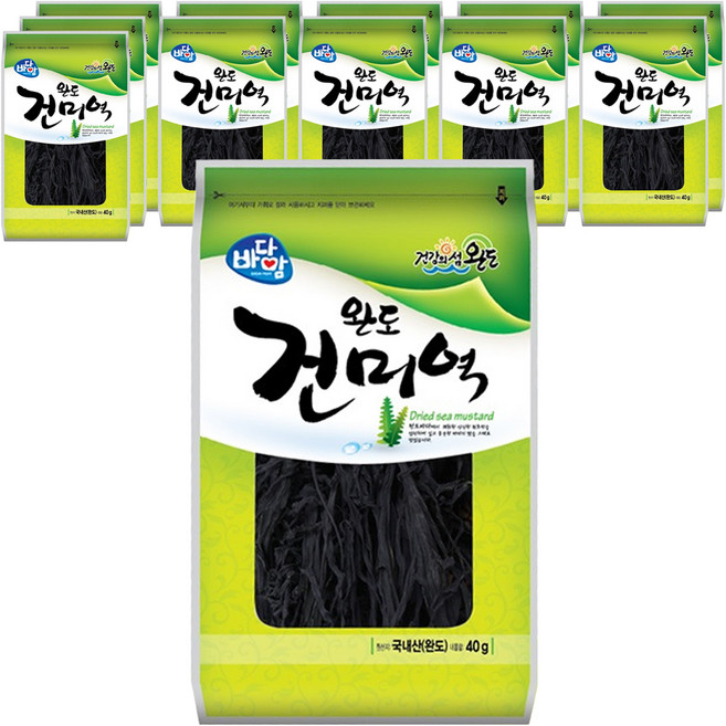 바다맘 건미역, 40g, 12개