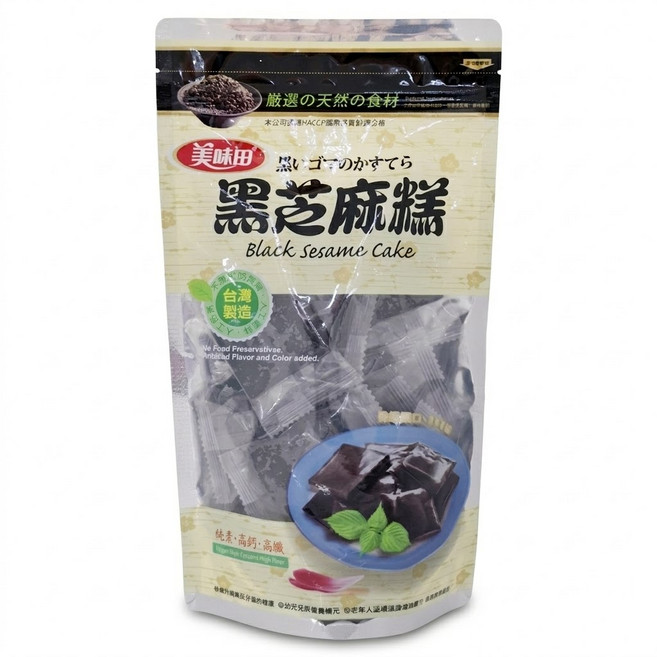 美味田 黑芝麻糕 18包, 450g, 1袋