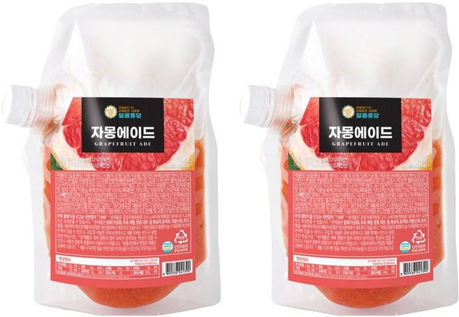 달콤퐁당 자몽 에이드, 1kg, 2개