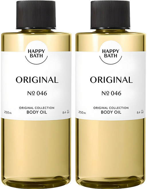 해피바스 오리지널 컬렉션 바디오일 오리지널향, 250ml, 2개
