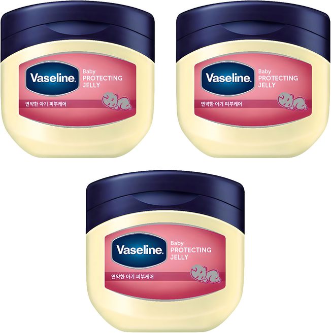 바세린 베이비 프로텍팅 젤리, 100ml, 3개