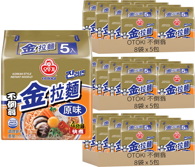 OTOKI 不倒翁 金拉麵 原味 120g, 120包