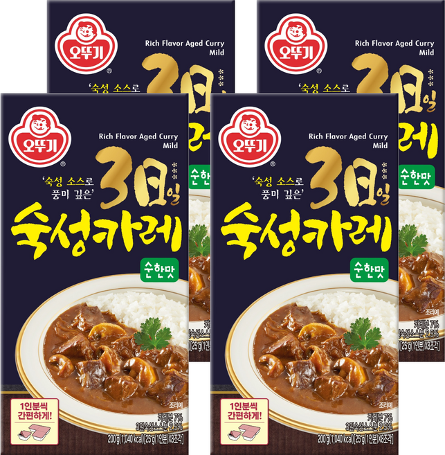 OTOKI 不倒翁 3日熟成咖哩塊 原味, 200g, 4個