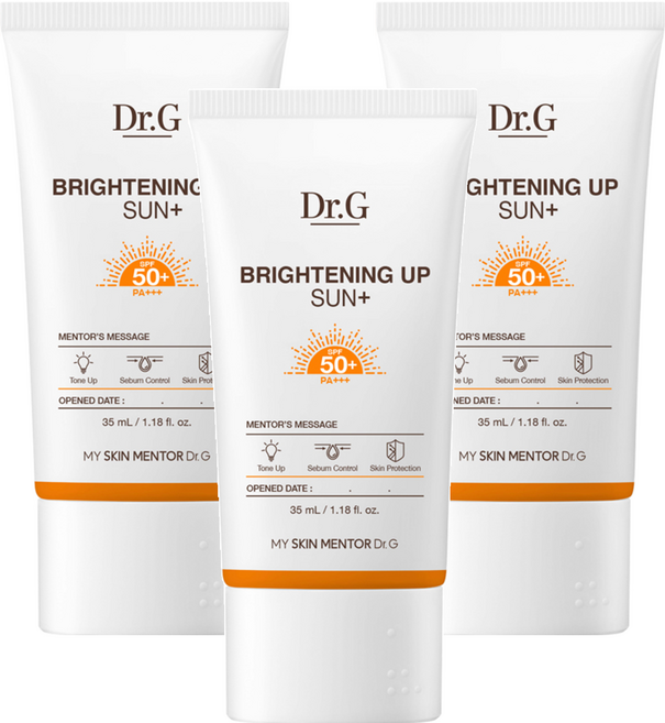 닥터지 브라이트닝 업 선 플러스 선크림 SPF50+ PA+++, 35ml, 3개