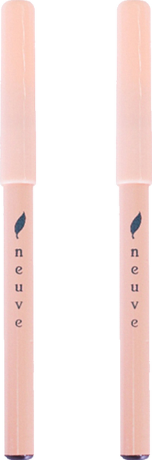 Neuve 惹我 眉筆 防水抗汗 筆芯柔軟 輕巧方便, 咖啡色, 2支