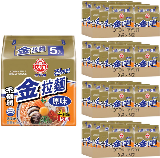 OTOKI 不倒翁 金拉麵 原味 120g, 160包