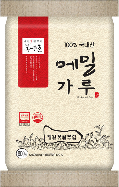 봉평촌 메밀가루, 1개, 800g