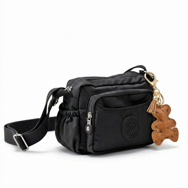 미쓰백 여성용 Meolda 캐주얼 경량 방수 크로스백 + 키링 세트