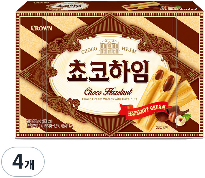 크라운 쵸코 하임, 142g, 4개
