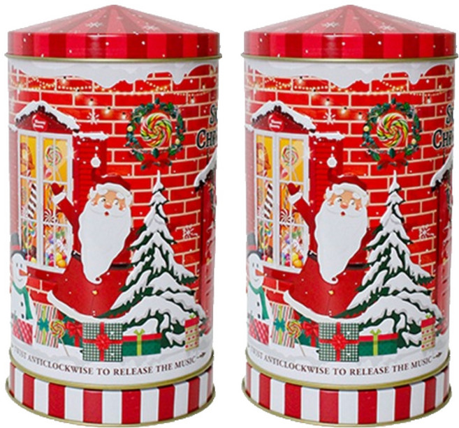 위니비니 크리스마스 오르골틴 산타, 105g, 2개