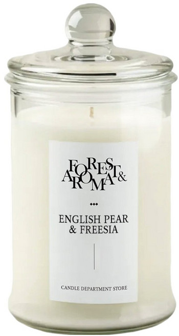 캔들백화점 포레스트 아로마 캔들, 잉글리쉬페어&프리지아, 750g, 1개