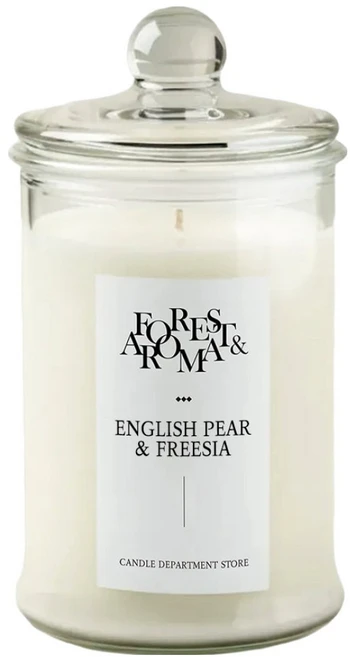 캔들백화점 포레스트 아로마 캔들, 잉글리쉬페어&프리지아, 750g, 1개 - 쿠팡