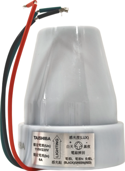 Taishiba 台芝 傘型點滅器 110V~220V 6A 6個, 白色