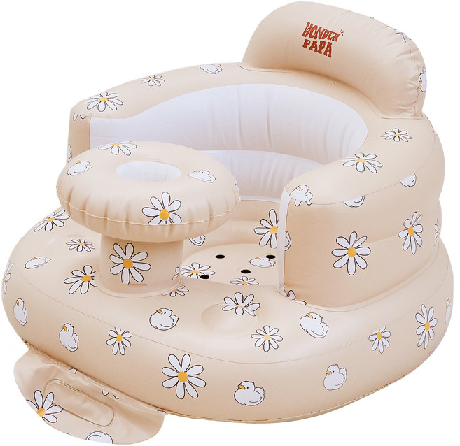 원더파파 도넛튜브 아기 소프트 의자, 베이지