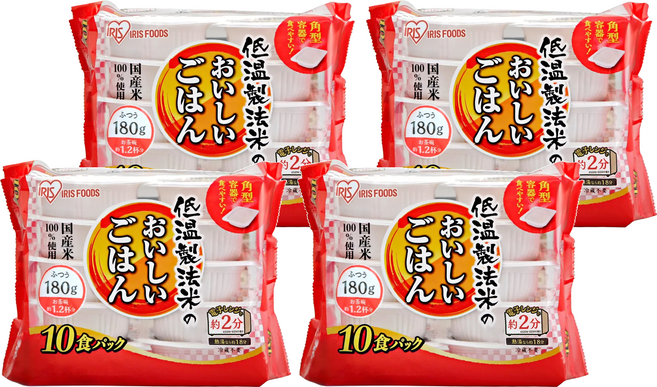 IRIS FOODS 低溫製法即食飯, 180g, 40個