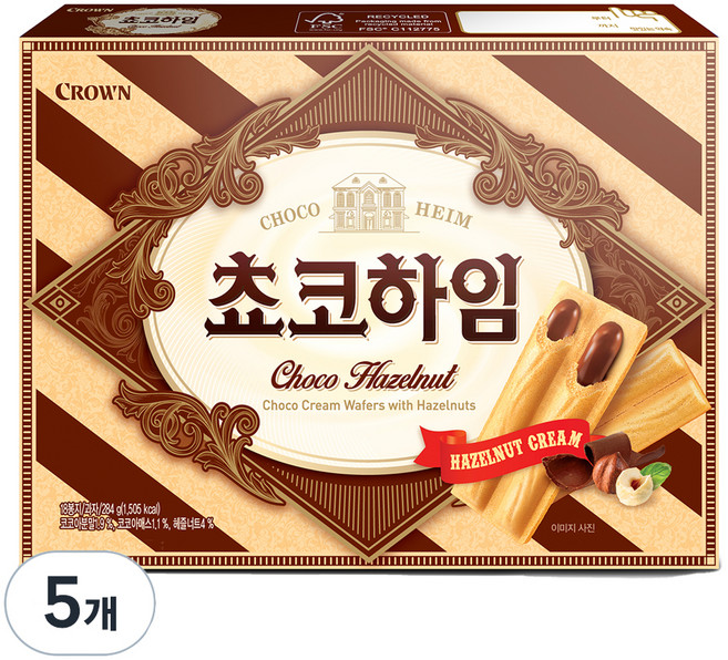 크라운 쵸코하임, 284g, 5개