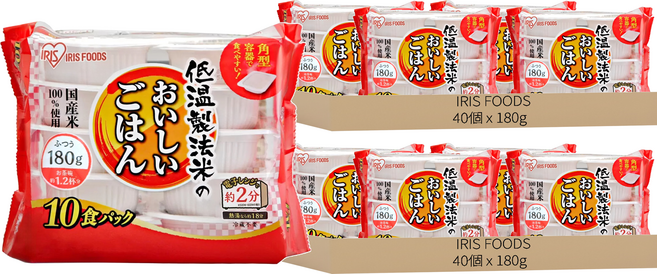 IRIS FOODS 低溫製法即食飯, 180g, 80個