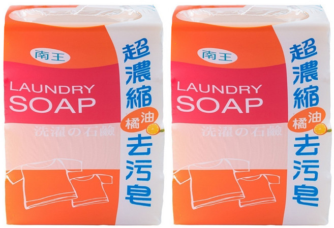 LANOWN 南王 超濃縮橘油去污皂4入組 溫和親膚 洗衣抗菌 適用於一般衣料/毛料衣物/機能衣物/貼身衣物, 540g, 2組