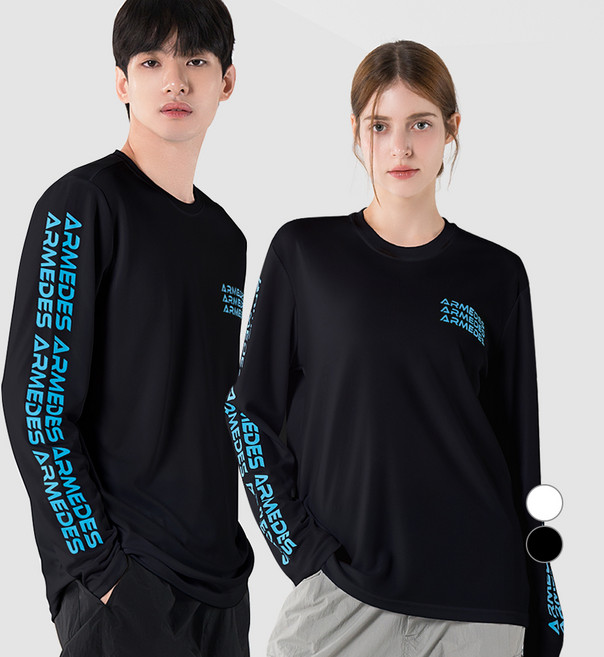 아르메데스 아트 그래픽 쿨링 기능성 냉감 통기성 긴팔 티셔츠 AR-814