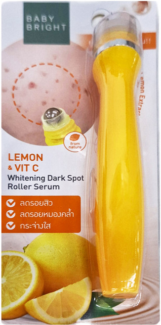 BABY BRIGHT 檸檬維他命C亮白淡斑滾珠精華, 15ml, 1個