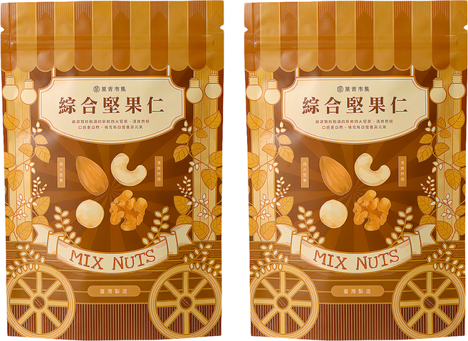 Green Market 菓青市集 綜合活力堅果, 180g, 2包