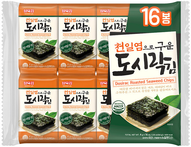 삼육김 도시락김 16p, 64g, 1개