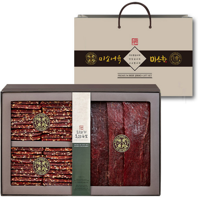 미소어육 소고기 복합육포 선물세트, 510g, 1세트