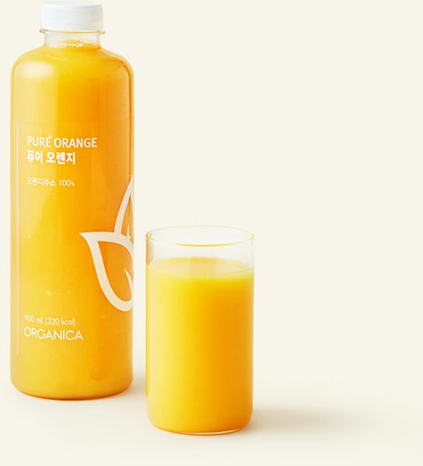 저스트주스 올가니카 퓨어 오렌지 주스, 900ml, 1개 - 쿠팡
