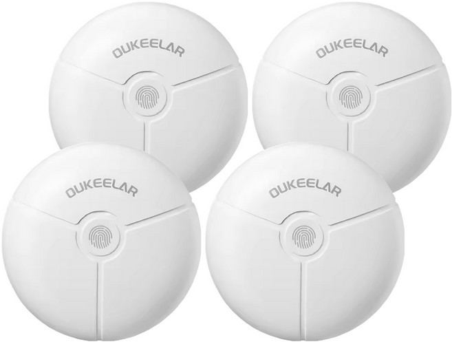 OUKEELAR 電動指甲刀 69.5 x 69.5 x 32.7mm 85g, 白色, 4個