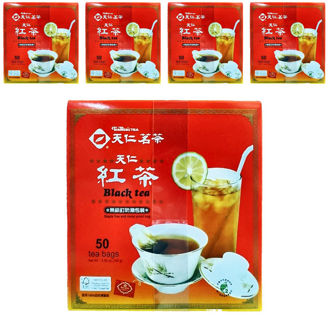 天仁茗茶 天仁紅茶, 2g, 50包, 5盒